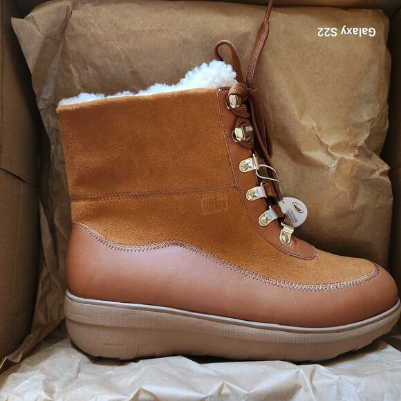 Fitflop Leather Mukluks Iii Tan Boots. NIB. Size: Various. - Picture 12 of 12